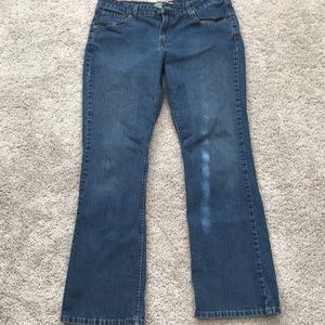 Levi Strauss stretch low rise bootcut jeans